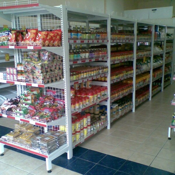 Supermarket shelving for grocery store